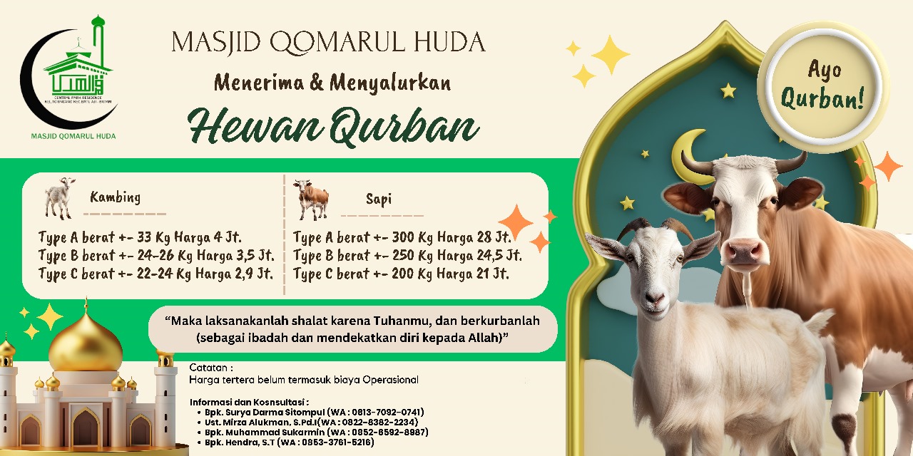 Menerima & Menyalurkan Hewan Qurban